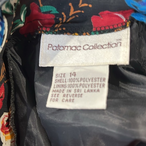 Potomac collection Floral Black Skirt size 14 - Picture 7 of 7